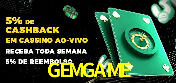 Promoções do cassino ao Vivo GEMGAME